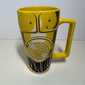 Star Wars C-3PO Tall Mug Disney Store 6” x 3.25”